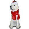 Sitzender Labrador mit Weihnacht...