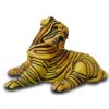 Deko - Figur Liegende Shar Pei blickt nach hinten