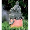 Drache Scratch auf Blumentopf sitzend - Miniatur
