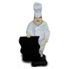 Deko - Figur Koch mit Tafel