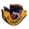 Nichtraucher - Schild Bulldogge ...