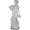 Deko - Figur Laufendes Fräulein mit Körben