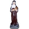 Statue Nonne mit Holzkreuz