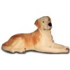 Deko - Figur Liegender, aufmerksamer Golden - Retriever
