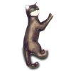 Tier - Dekofigur Katze klettert nach oben