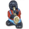 Deko - Tierfigur Maulwurf spielt mit Sonnenbrille Saxophon