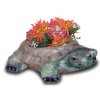 Tier - Figur Schildkröte mit Blumentopf im Rücken