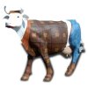 Deko - Figur Frohgelaunte Kuh in...