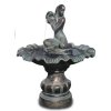 Deko - Brunnen Sitzende Frau mit Wasserkrug