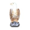 Deko - Figur Adler sitzt auf einem Stein