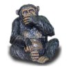 Deko - Figur Affe hält sich sein...