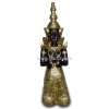 Statue Asiatischer Buddha mit prächtigem Kopfschmuck