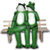 Frosch - Paar sitzt vertraut auf...
