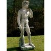 Weiße Gartenfigur Steinguss-Statue - David von Michelangelo - gross