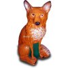 Deko - Figur Sitzender Fuchs mit aufgestellten Ohren