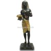 Dekorations - Figur Pharao mit Stier - Statue