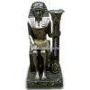 Deko - Figur Pharao mit Säulen - Kerze und Thermometer