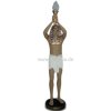 Deko - Figur Colorierter Pharao mit erhobener Fackel - Lampe
