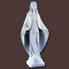 Heiligenfigur Madonna mit gemustertem Umhang als Gartenfigur und zur Dekoration