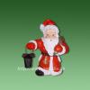 Weihnachtsdekofigur Weihnachtsmann mit Lampe