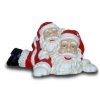 Weihnachtsdekoration - Zwei liegende Weihnachtsm�nner
