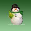 Dekorationsfigur - Schneemann mit Weihnachtsbaum