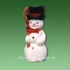 Dekorationsfigur Schneemann mit Besen