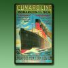 Blechwerbeschild Cunard Line