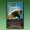 Werbeschild Messageries Maritime...