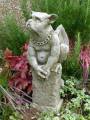 Deko-Figur OSWALD, Gargoyle mit Kette original Pheeberts Statuary by Fiona Scott